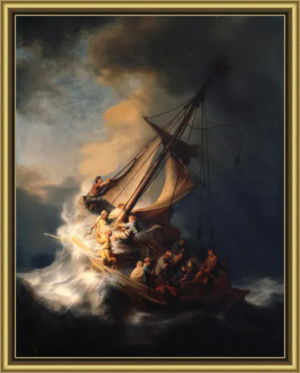 "Christ In The Storm On The Sea Of Galilee" by Rembrandt van Rijn